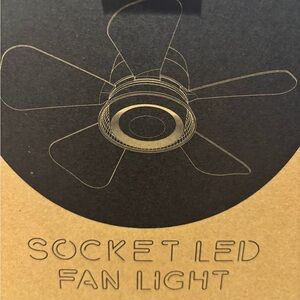 Socket LED Fan Light